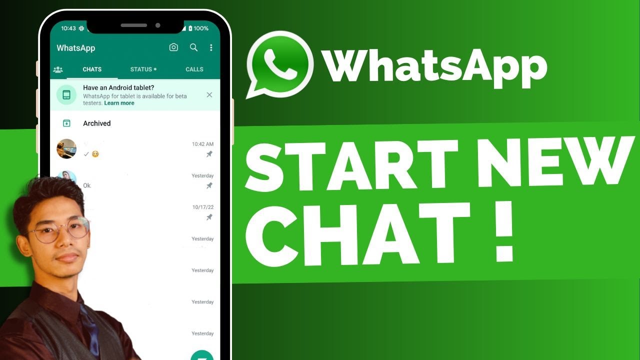 How To Start A New Chat On WhatsApp !