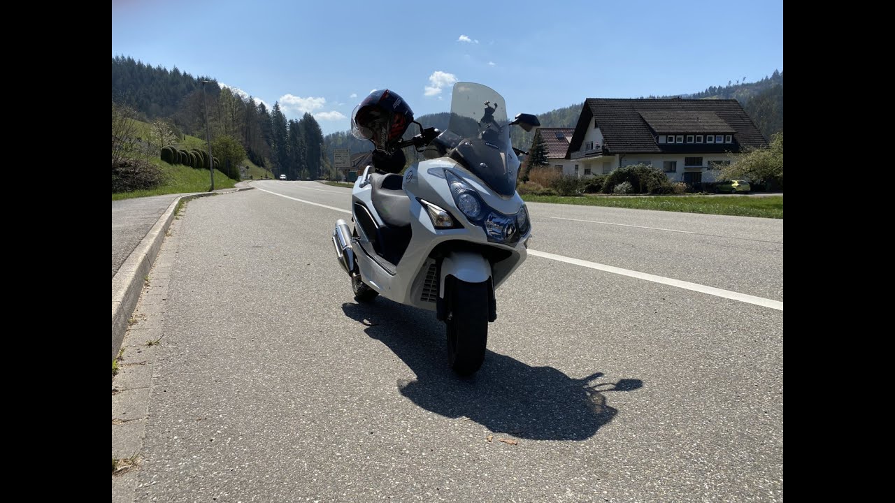 Tour zum Kniebis im Schwarzwald - Erstes Video - Motovlog 125ccm -