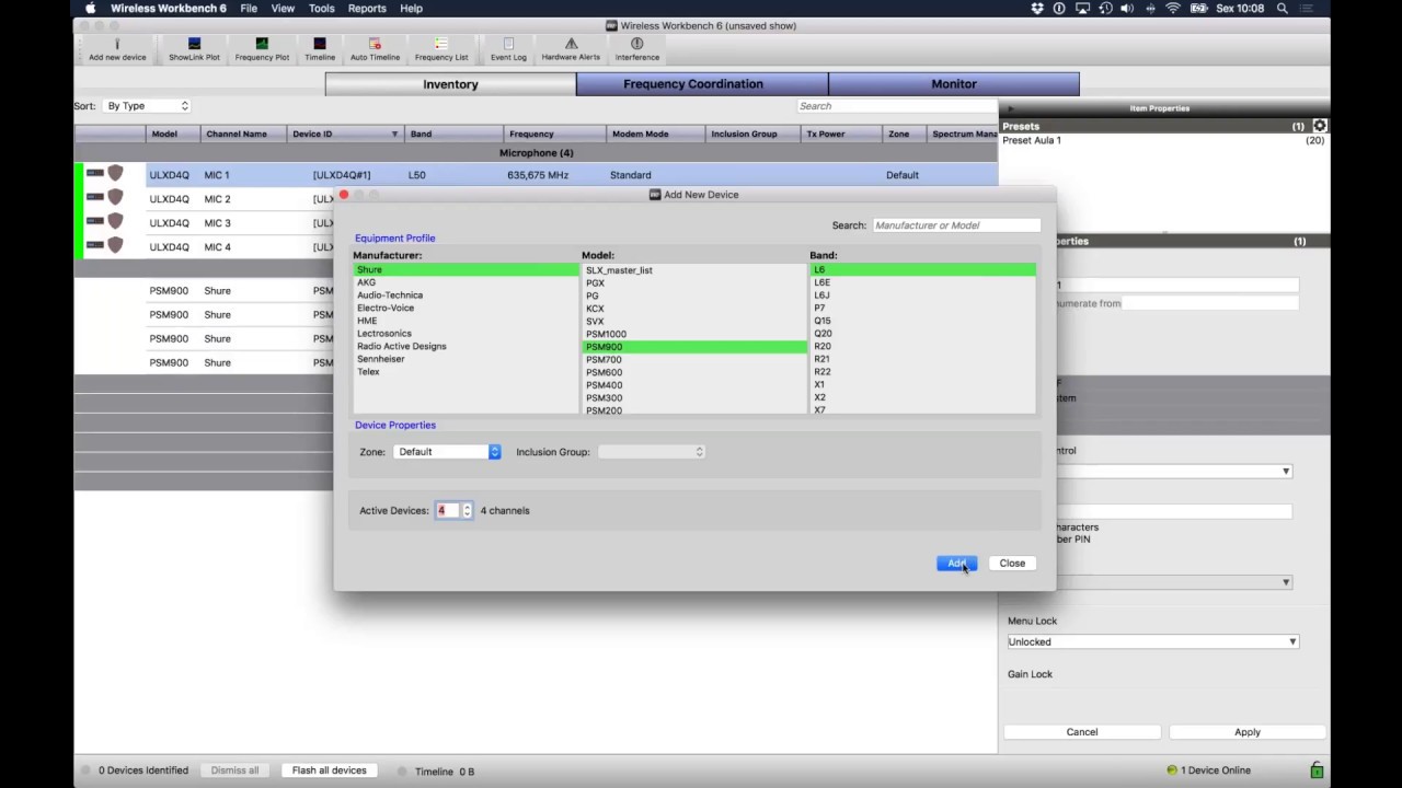 Curso Online Shure - Webinar Wireless Workbench Parte 2