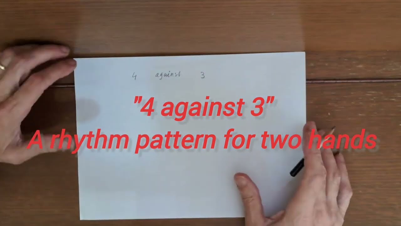 '4 against 3' #rhythm #polyrhythm #tutorial #triplet #quadruplet #chopin #nocturnes