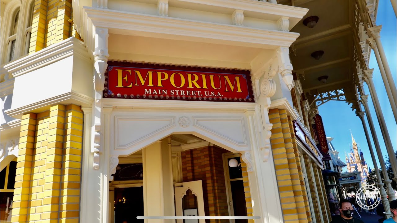 Magic Kingdom Emporium Store on Main Street USA - Filmed in 4K | Walt Disney World Shopping 2021