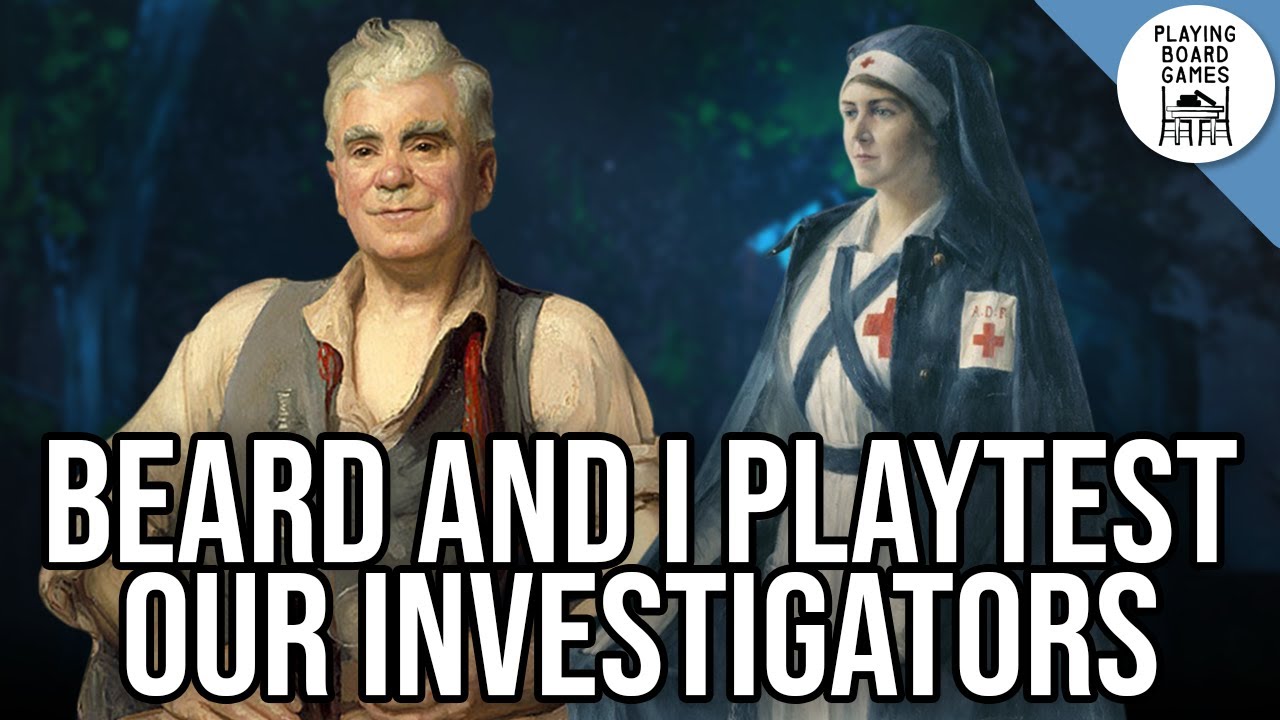 Beard and I playtest our custom investigators! (Colour Out Of Oz Playtesting 1)