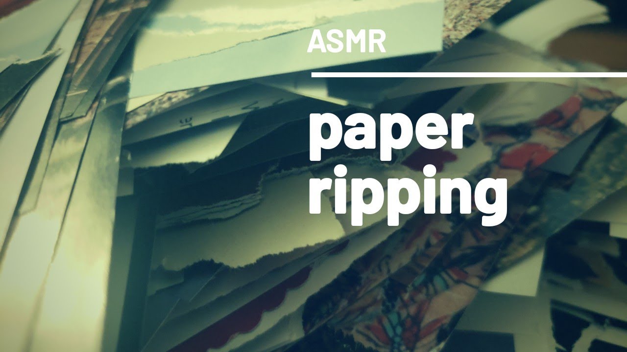 ASMR || Ripping - Tearing Papers || Sleep and Relaxation  || No Talking