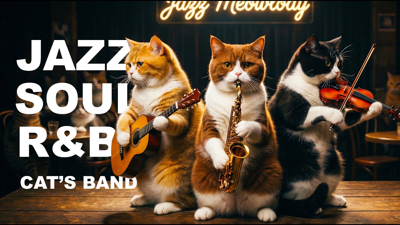 Warm Winter Jazz Lounge & Soul RnB Instrumental for Stress Relief and Night Calm from The Cat's Band