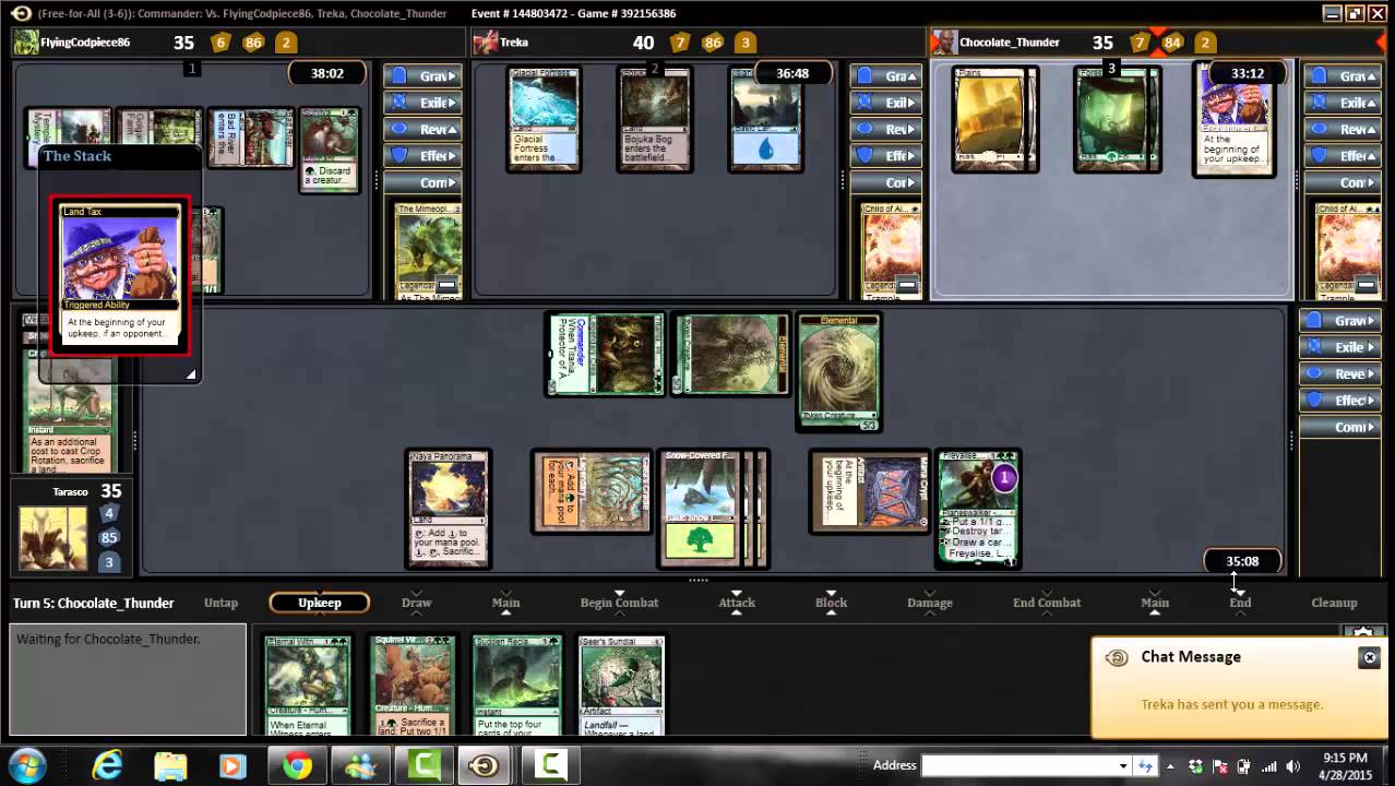 MTG EDH Commander: Titania, Protector of Argoth v. The Mimeoplasm v. Child of Alara