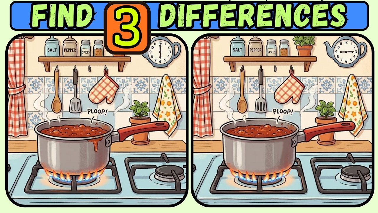 Spot the Difference Puzzle | Can You Find All the Differences?