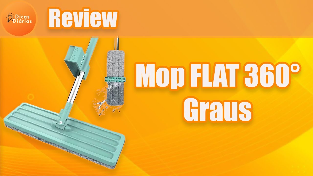 Rodo Magico MOP FLAT 360° graus | Review completo e como usar.