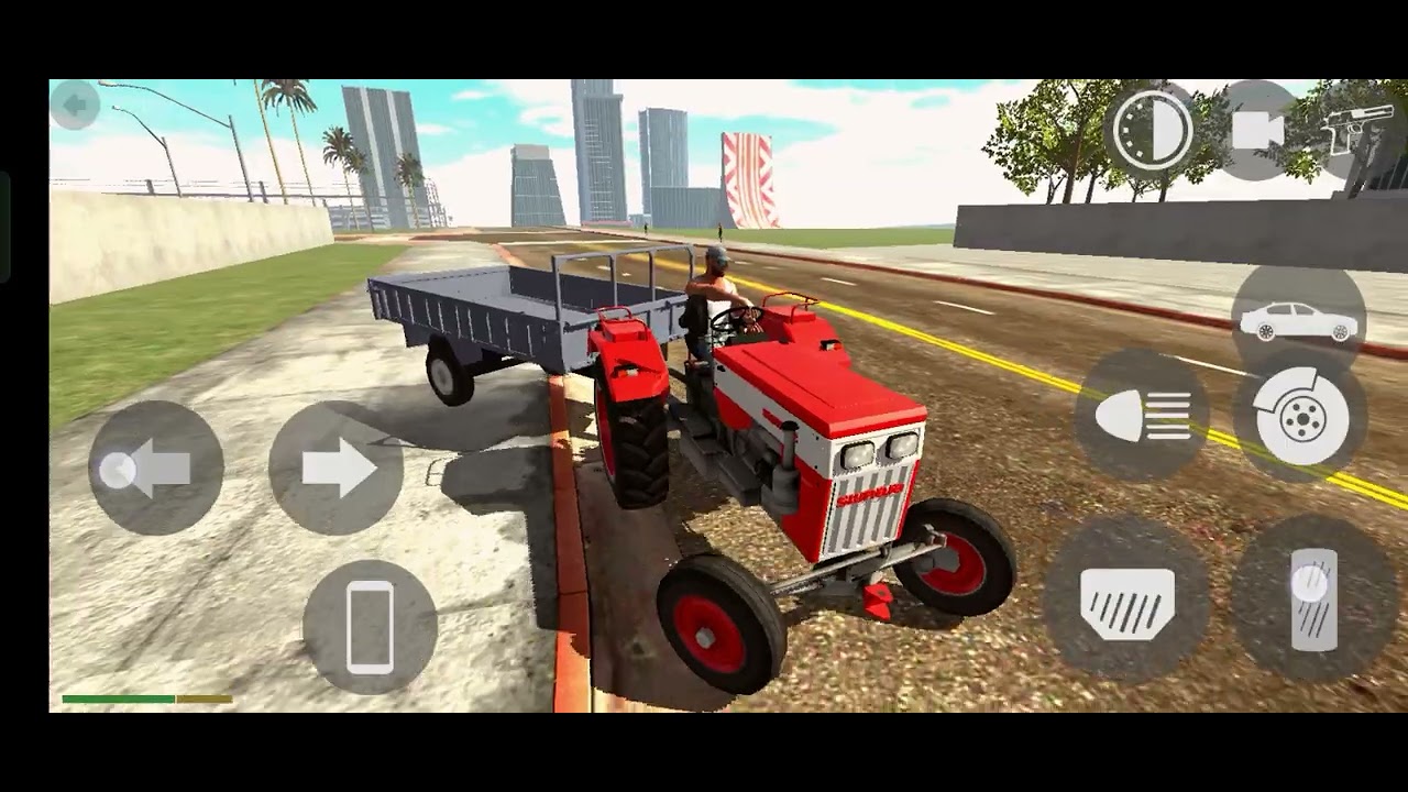 Indian bike driving 3d tractor 🚜  games video tractor #trending #tractor #gaming