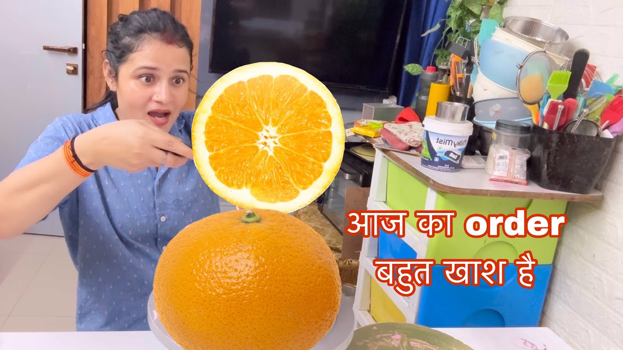 Gokul Kitchen is live 🔴 में designer Orange 🍊 Cake mango 🥭 cake 2kg Chocolate Cake