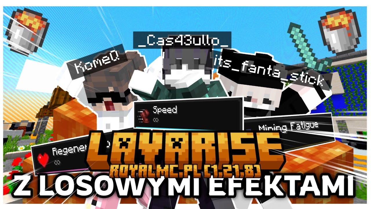 ✨ MINECRAFT, ale MAMY LOSOWE EFEKTY od ADMINA na LAVARISE /w 