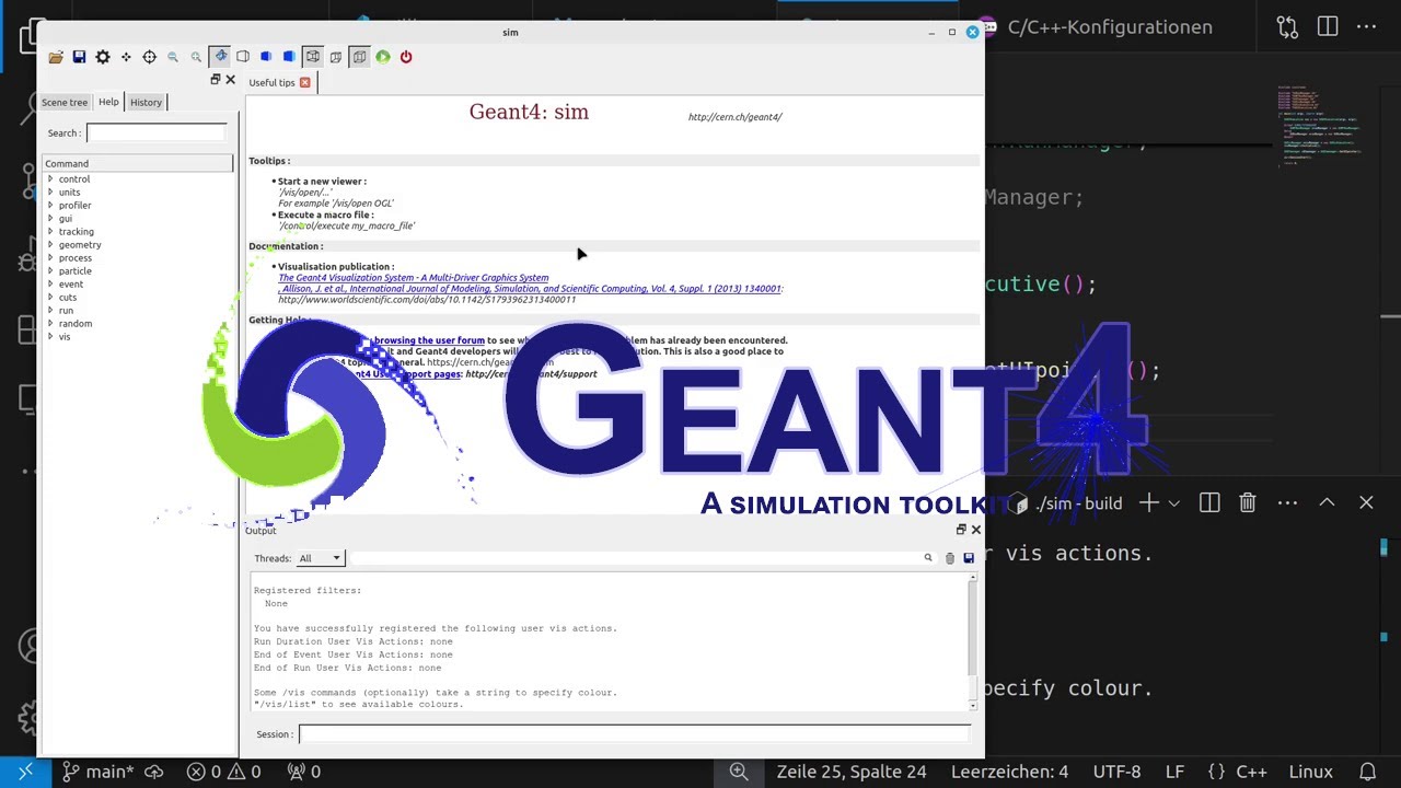 Geant4-11 Tutorial 3: Starting First Project