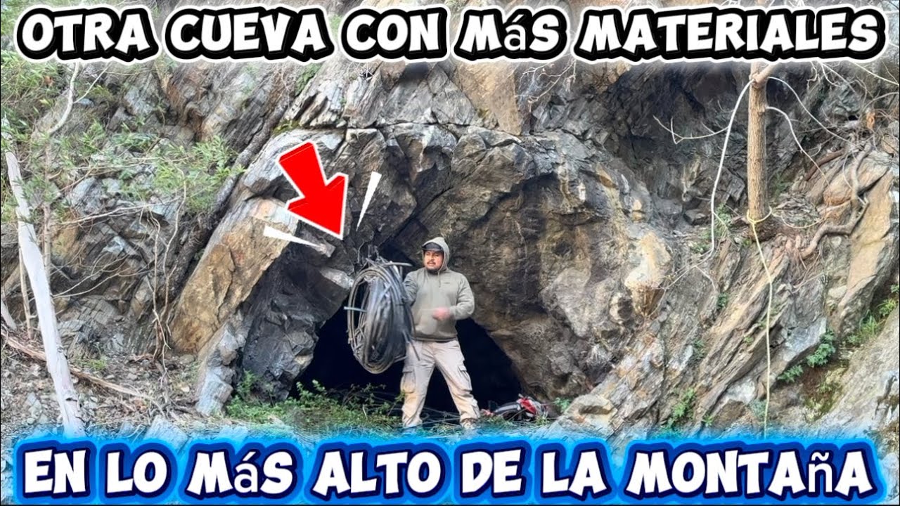 Otra cueva con más materiales en lo más alto de la montaña 