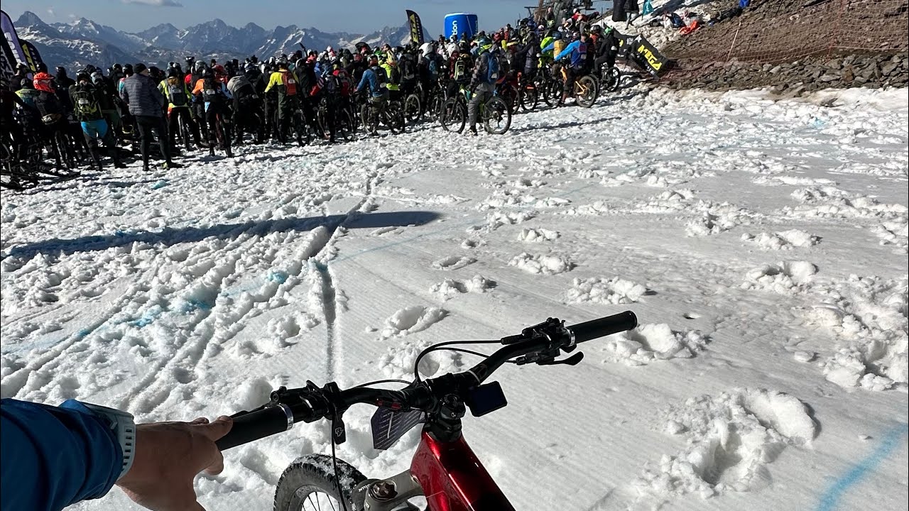 E-Megavalanche , départ dernière position