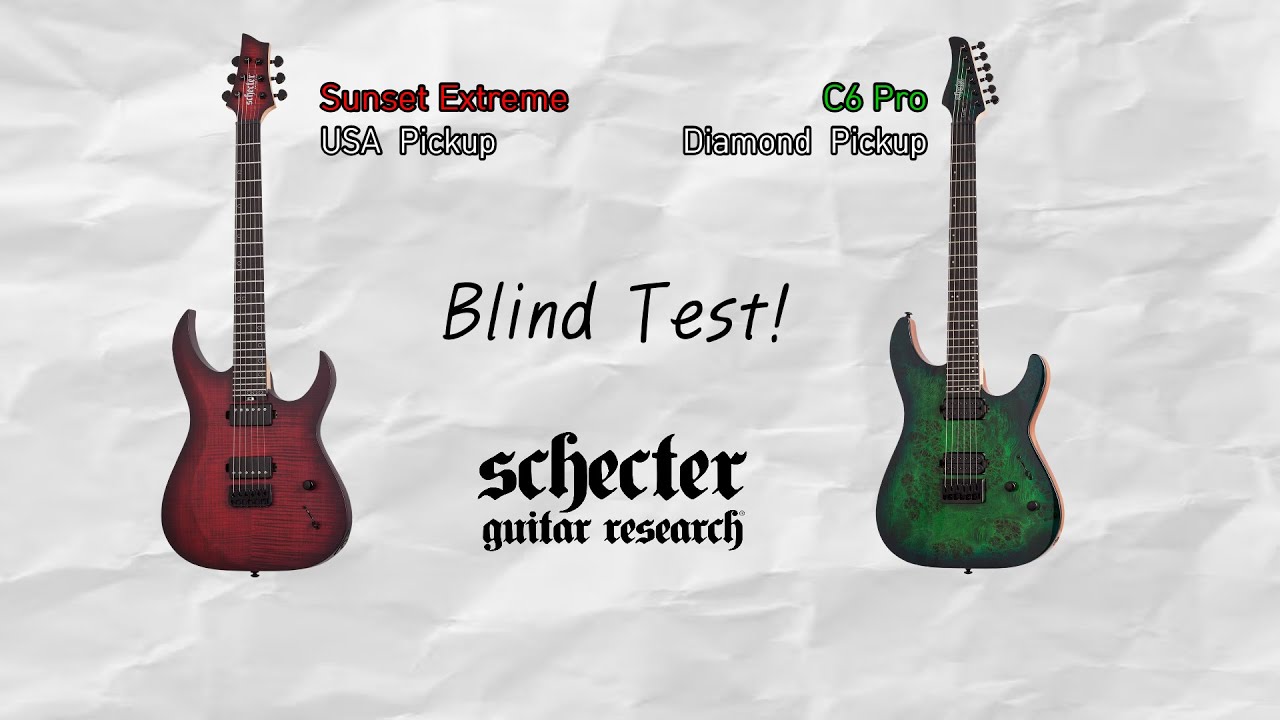 Schecter USA pickup vs Diamond pickup! Blind Test!