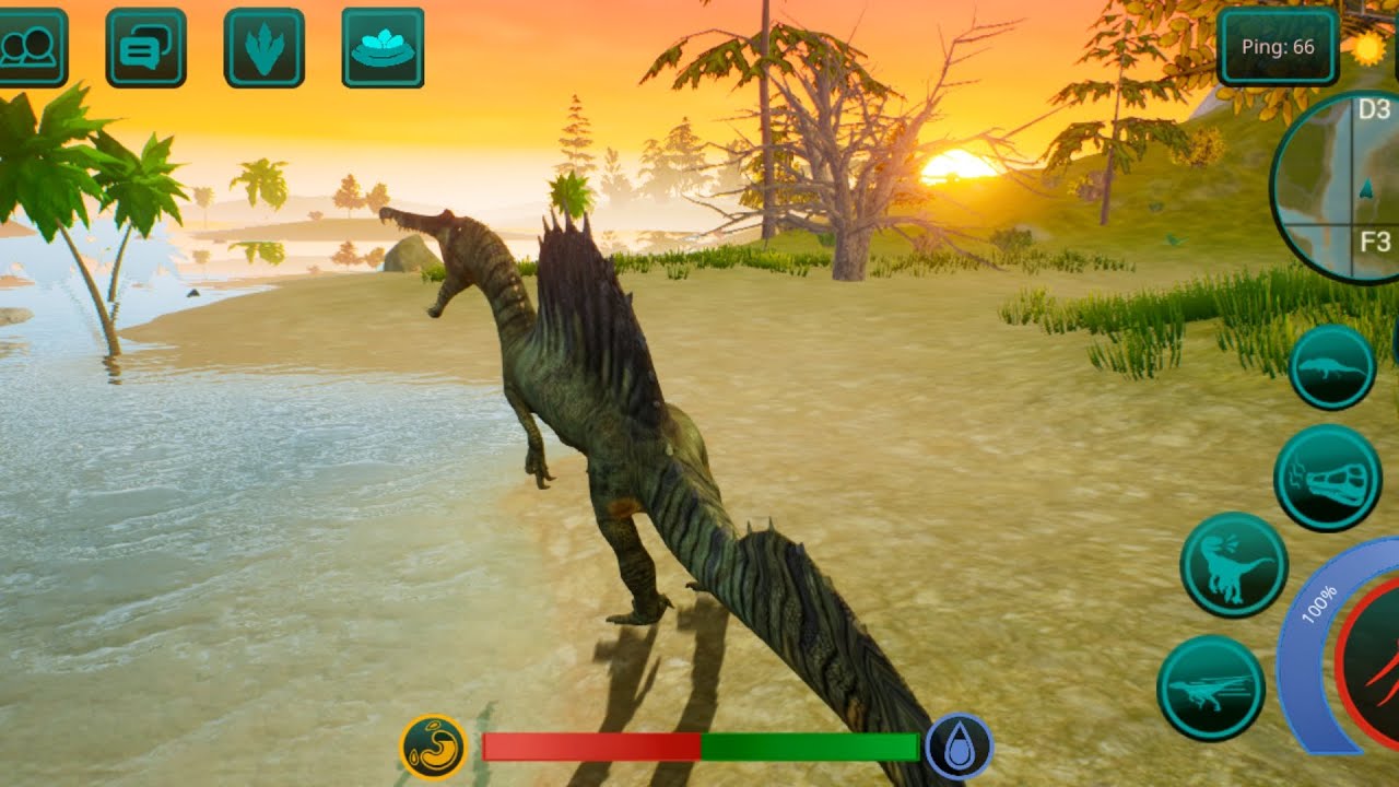 Gameplay de spinosaurus | the cursed isle