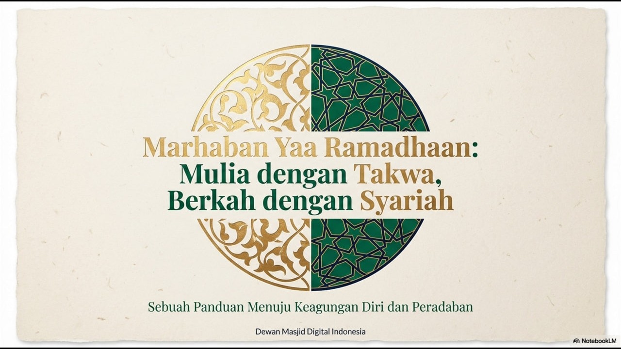 Marhaban Yaa Ramadhan: Mulia dengan Takwa, Berkah dengan Syariah - Dakwah Masjid Indonesia