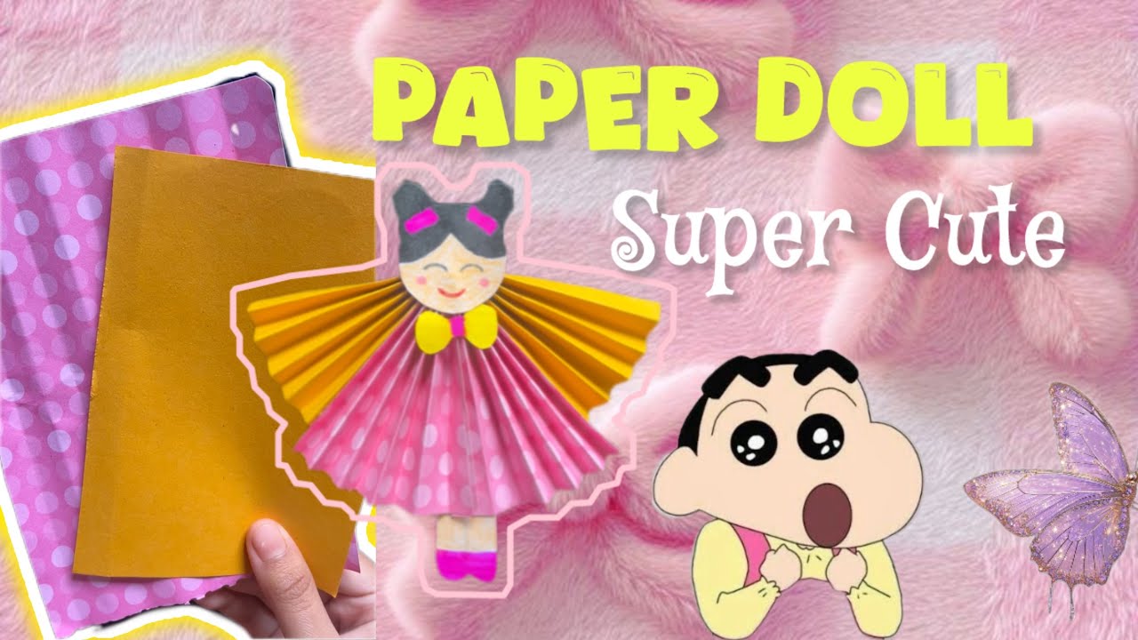 Cute & Aesthetic🎀Paper Doll✨super easy||Please subscribe🥺 