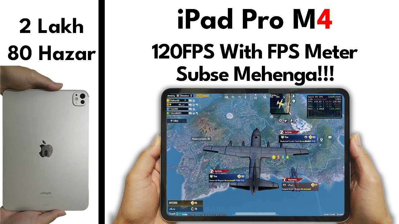 iPad Pro M4 PUBG Test With FPS Meter | Should You Buy For PUBG?