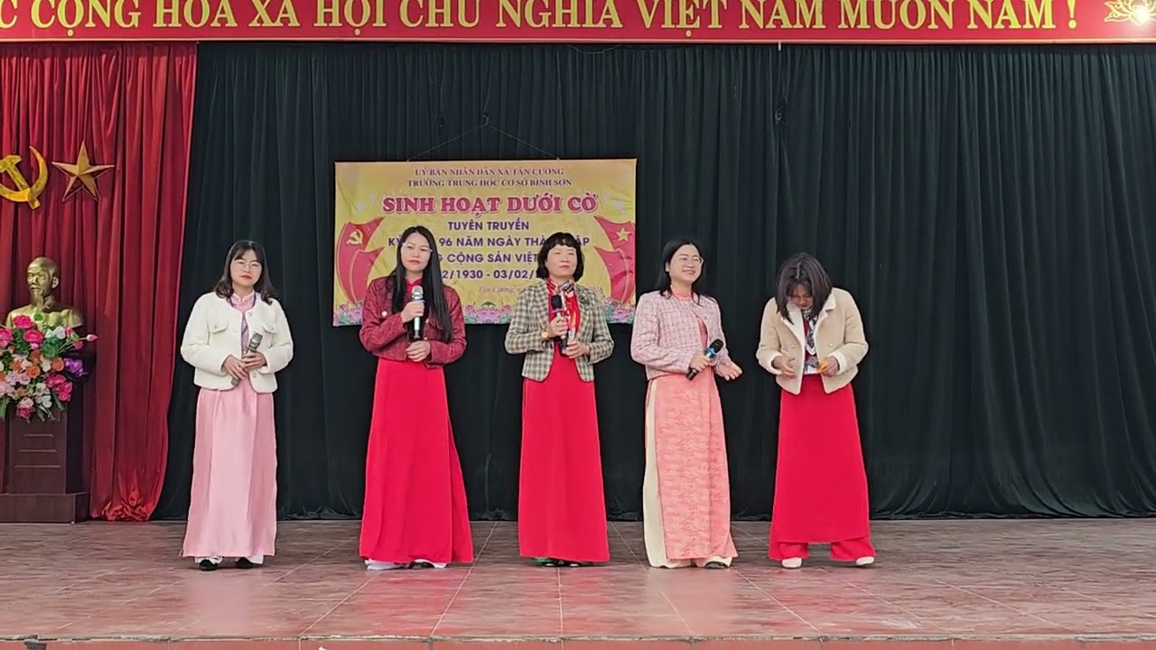 Văn nghệ sinh hoạt dưới cờ THCS Bình Sơn 2/2/2026