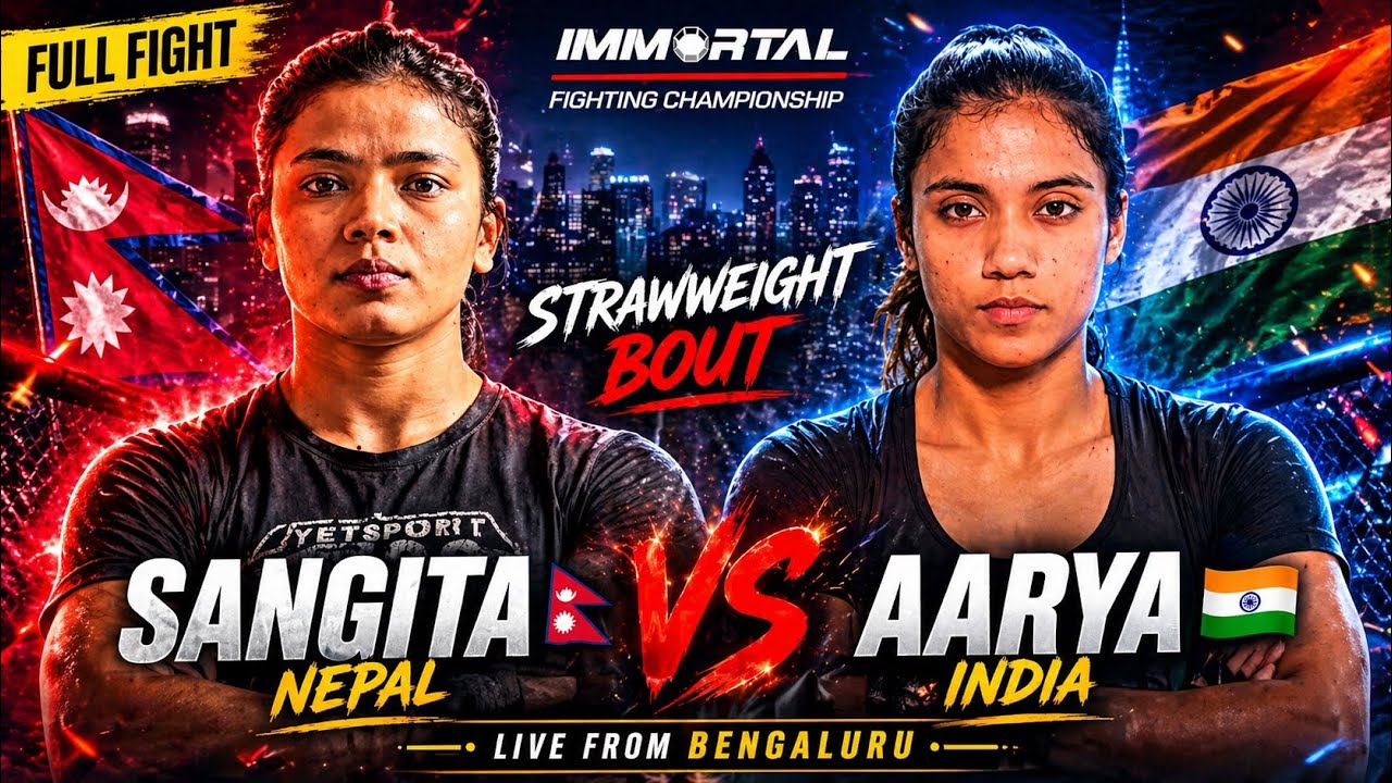 Nepal 🇳🇵 vs India 🇮🇳 | Sangita vs Aarya | Full Fight | Immortal FC 