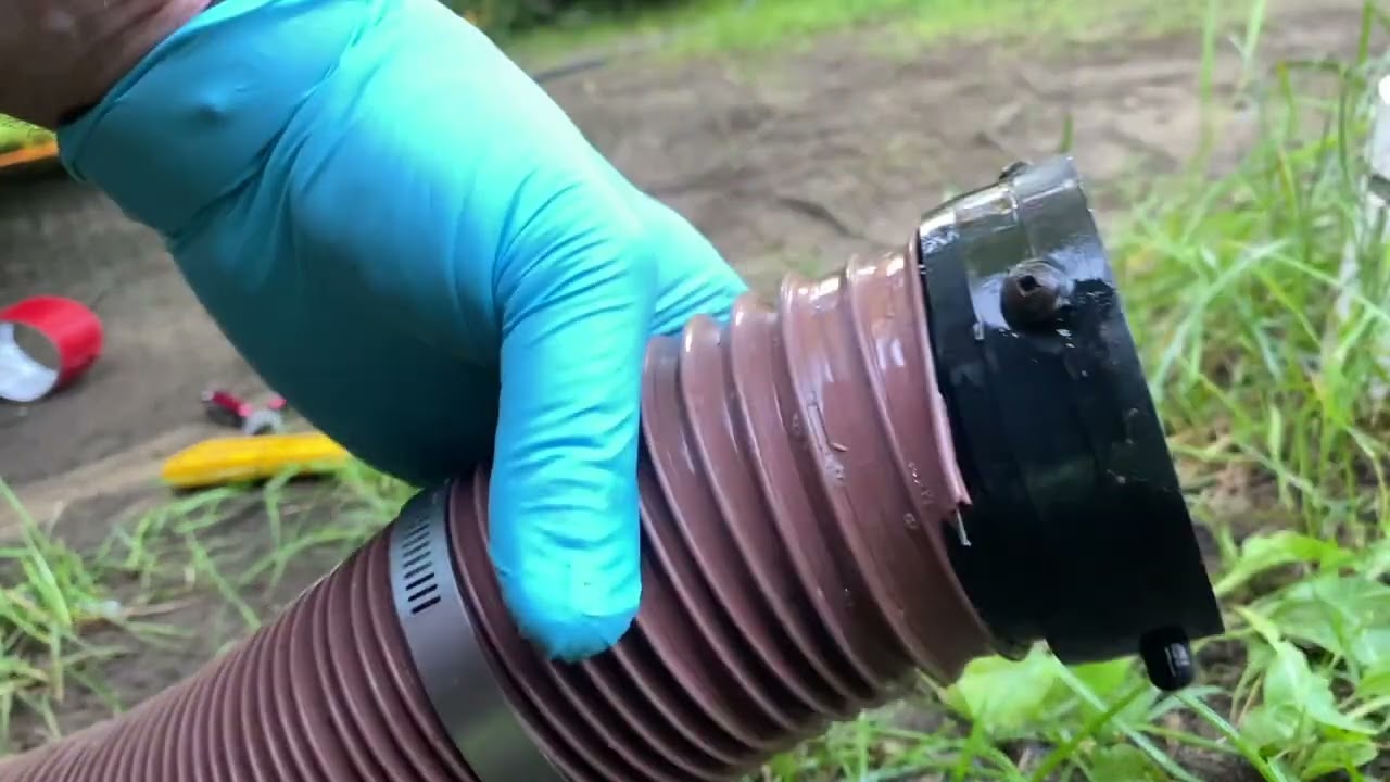 Roadtrek Septic hose repair