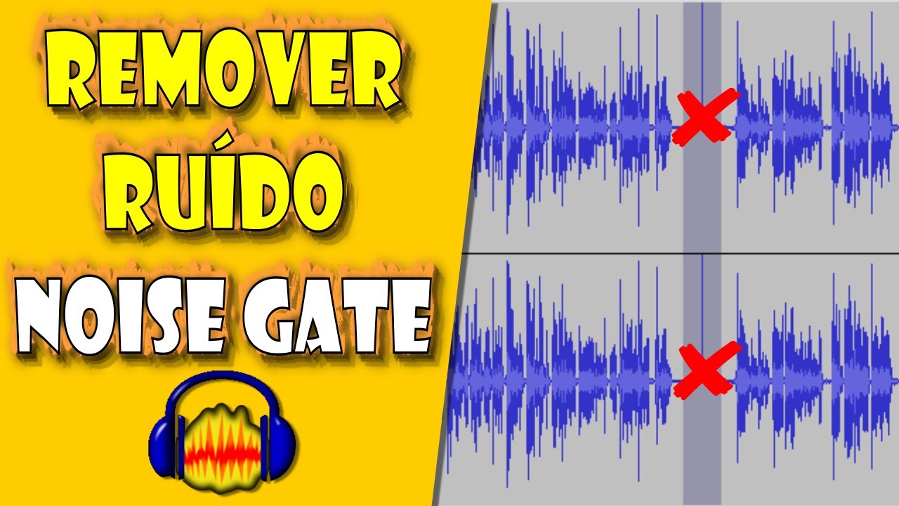 Como REMOVER BARULHO de FUNDO no Audacity - Remover Ruído com o Efeito Gate de Ruído