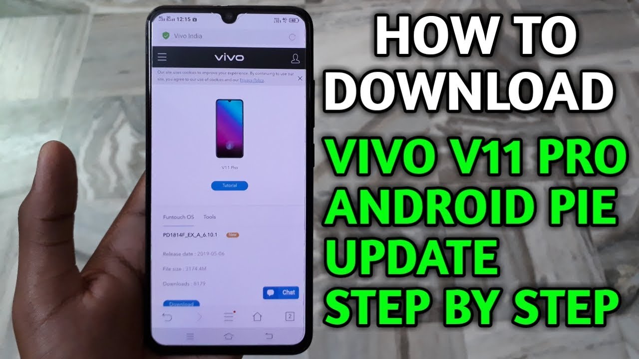 How to download vivo v11 pro android pie update step by step [HINDI]