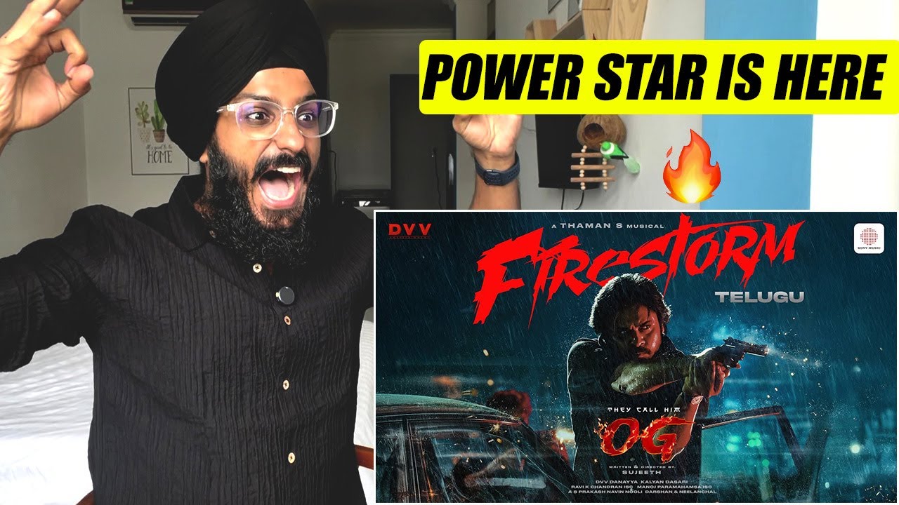 They Call Him OG - Firestorm Lyric Video REACTION | Pawan Kalyan | Sujeeth | Thaman S