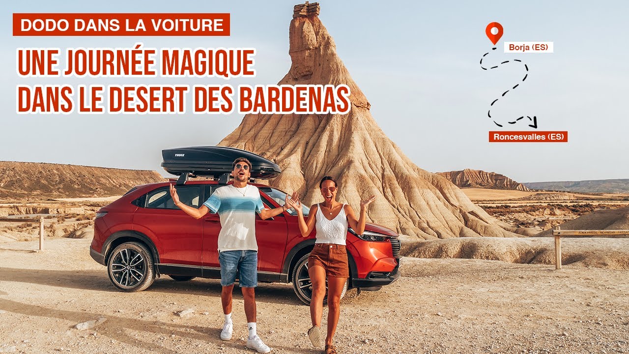 TOUS SEULS DANS LE DÉSERT DES BARDENAS 😍 (van life en voiture) - vlog voyage