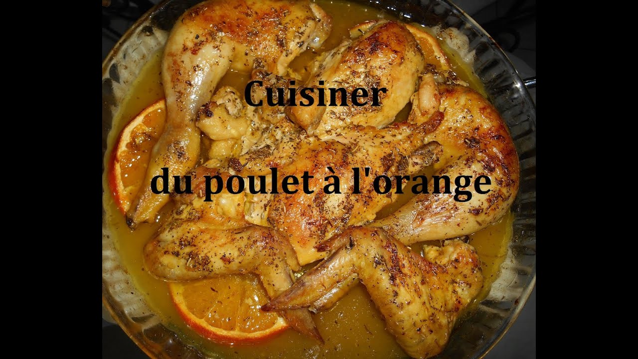 Cuisiner du poulet à l'orange
