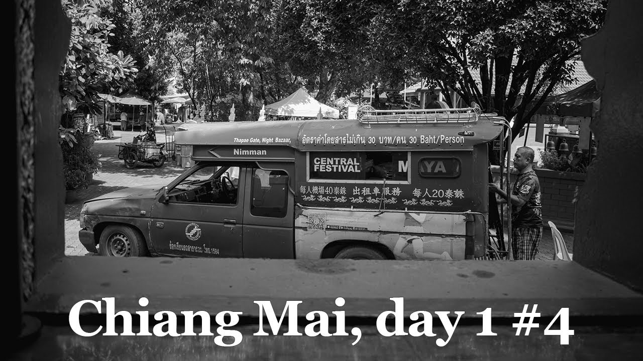 BW POV Street Photography in Chiang Mai, Day 1 #4 | Lumix GH5M2, Lumix G 14mm