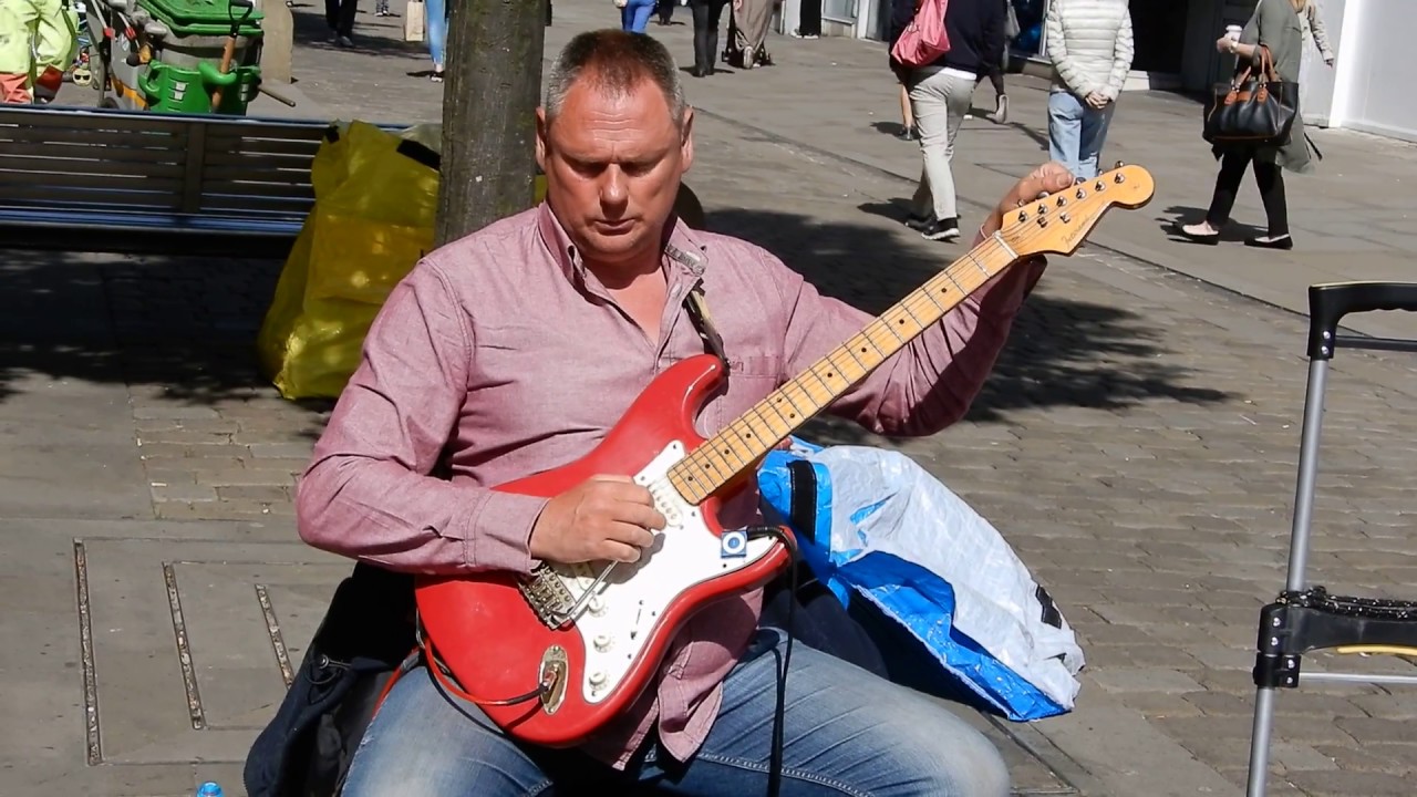 zeppelinism       ANDY-J-IS BACK..MANCHESTERS  MAIN GUITARIST...BUSKING 2018
