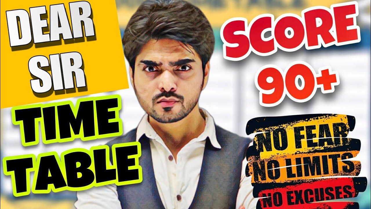Time Table | Last 50 Days Strategy | Class 10/12 | How To Prepare For Exams | CBSE | Study Tips