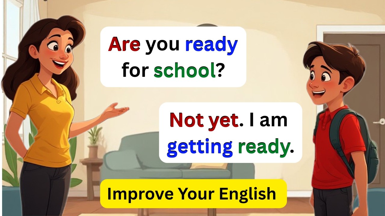 English Speaking Practice for Beginners | Daily Routine Conversation #learnenglish 