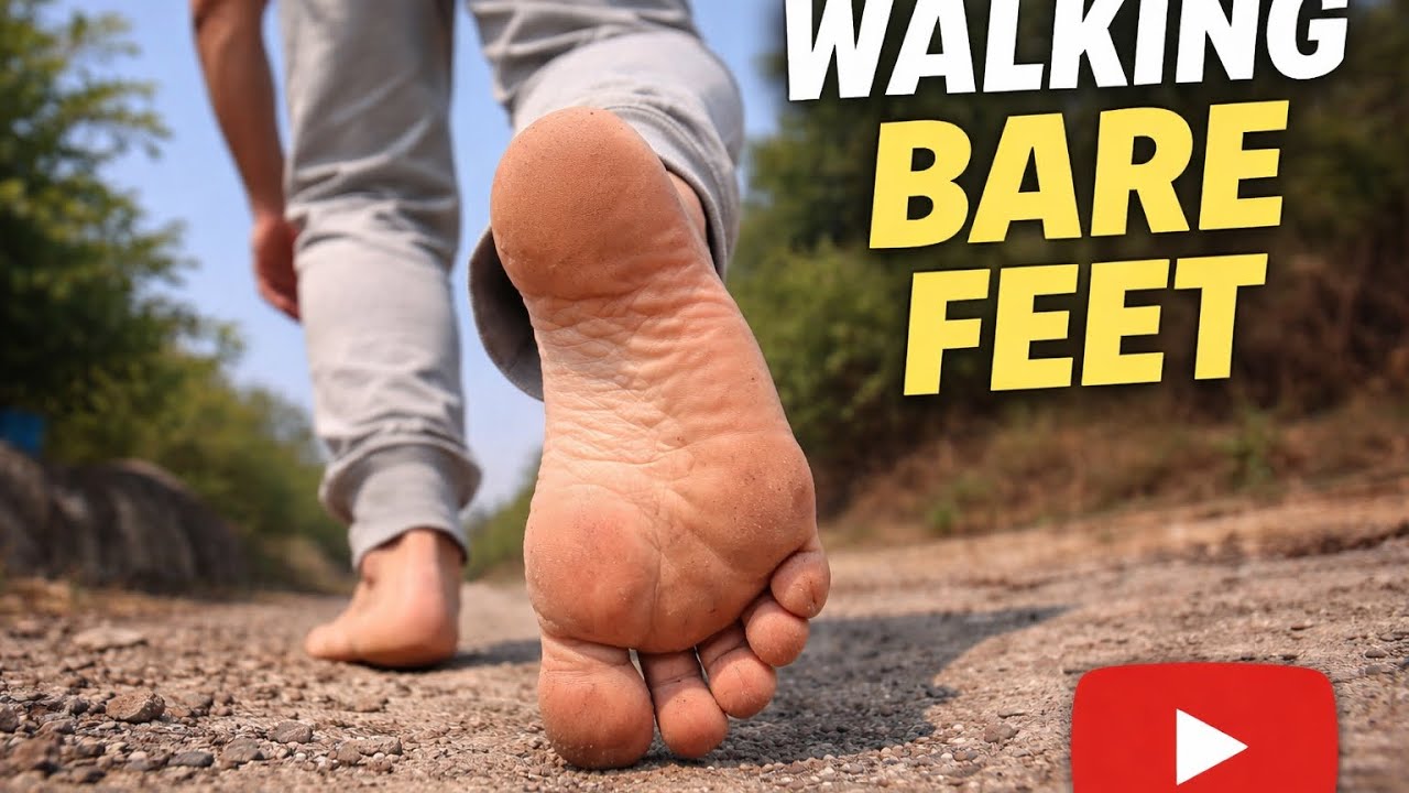Barefoot Rooftop Walk | Relaxing Feet Focus