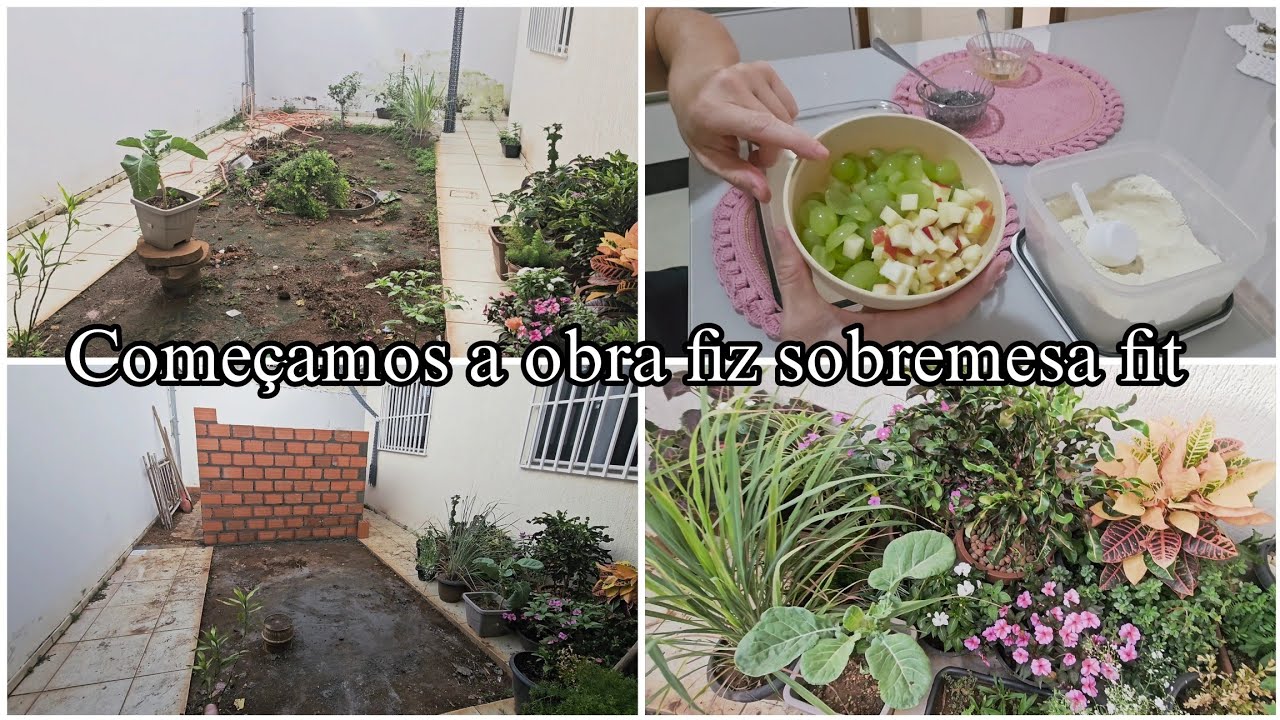 Começando a obra por aqui, realizando um sonho, fiz sobremesa fit. 