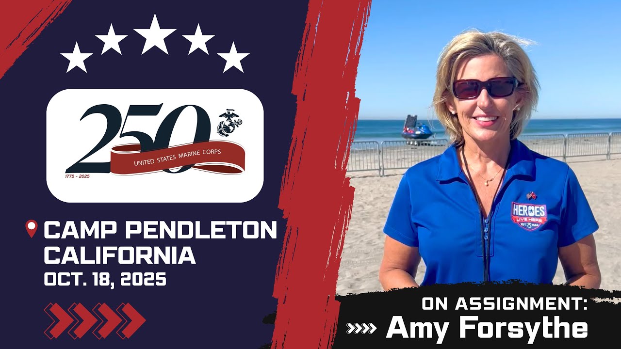 Amy Forsythe reports for the Marine Corps' 250th Anniversary at Marine Corps Base Camp Pendleton