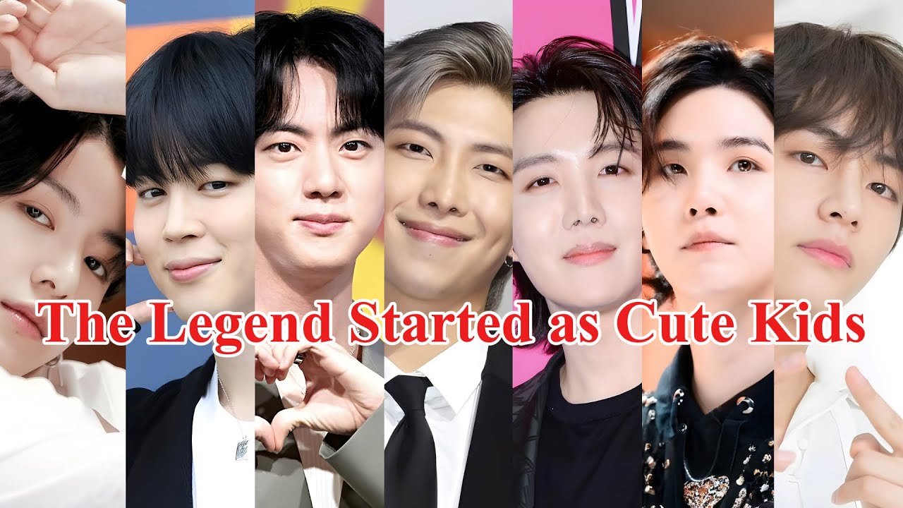 The Legend Began with Adorable Kids... BTS Evolution from Childhood to Icons 💜