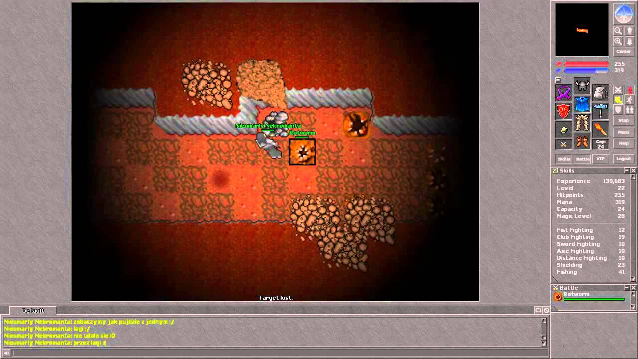 Tibia [7.2] Hunting in Dwarf Mines with summon