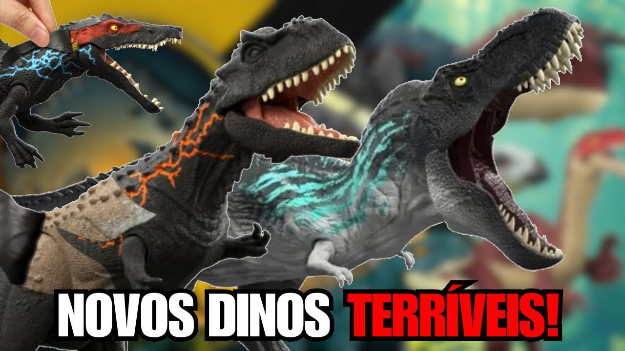 NOVOS DINOS TERRÍVEIS DA MATTEL!!!