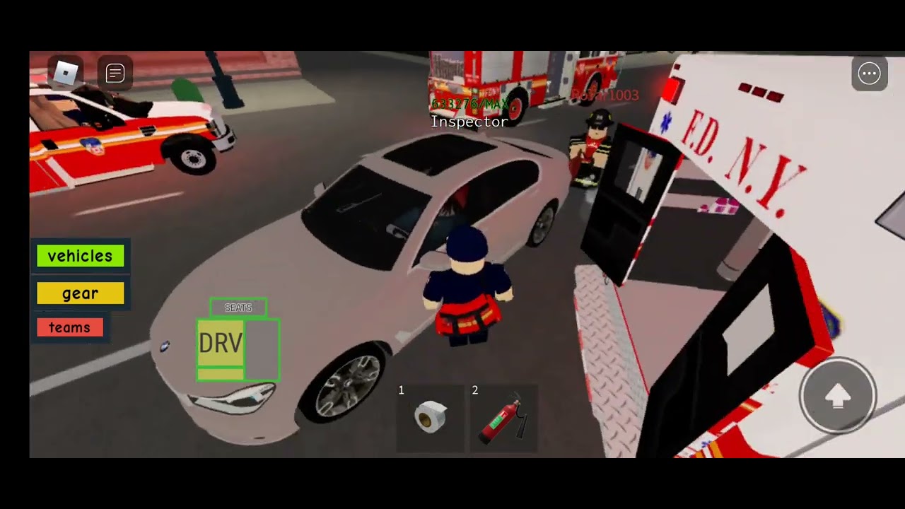 ROBLOX POLICE SIM - FDNY GAMEPLAY