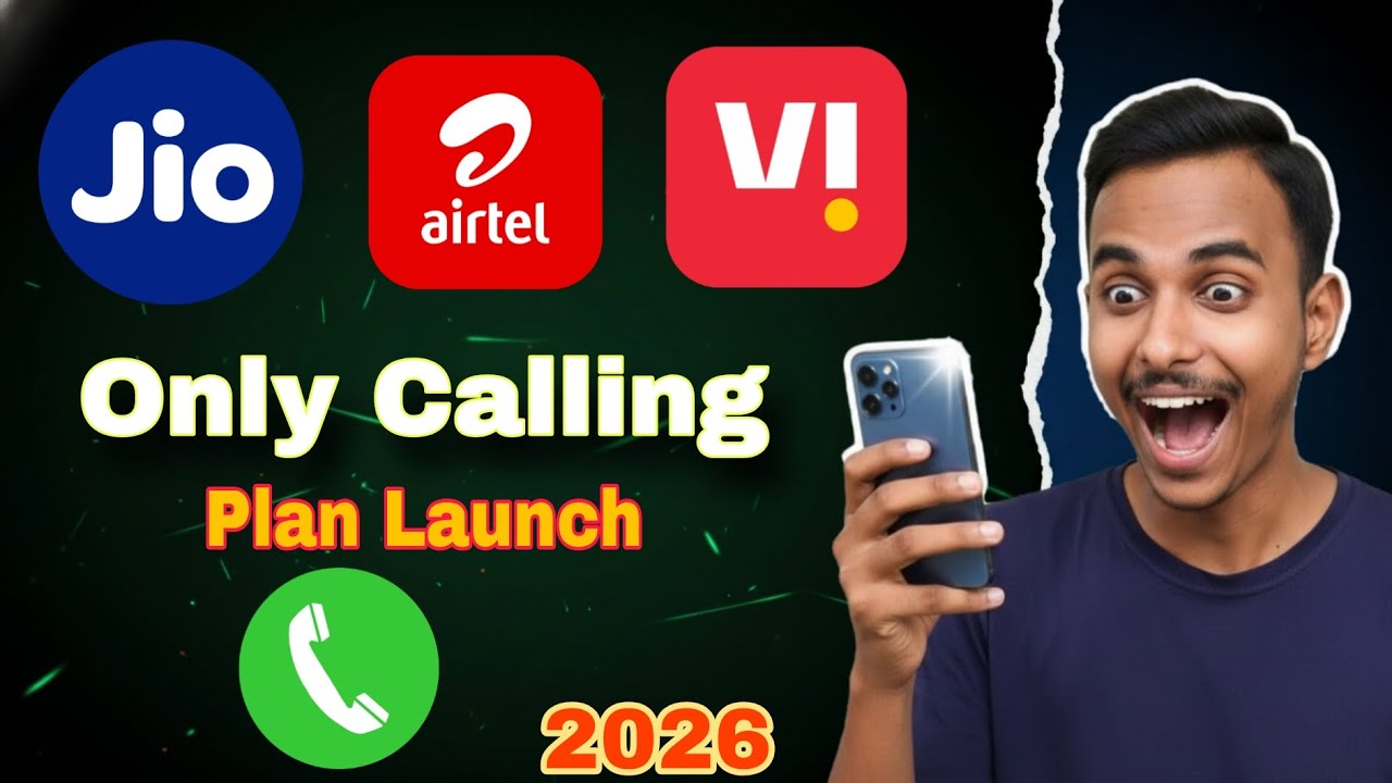 Only Calling Plans 2026 🔥 Jio vs Airtel vs Vi vs BSNL | Best Voice Plans Comparison in Hindi