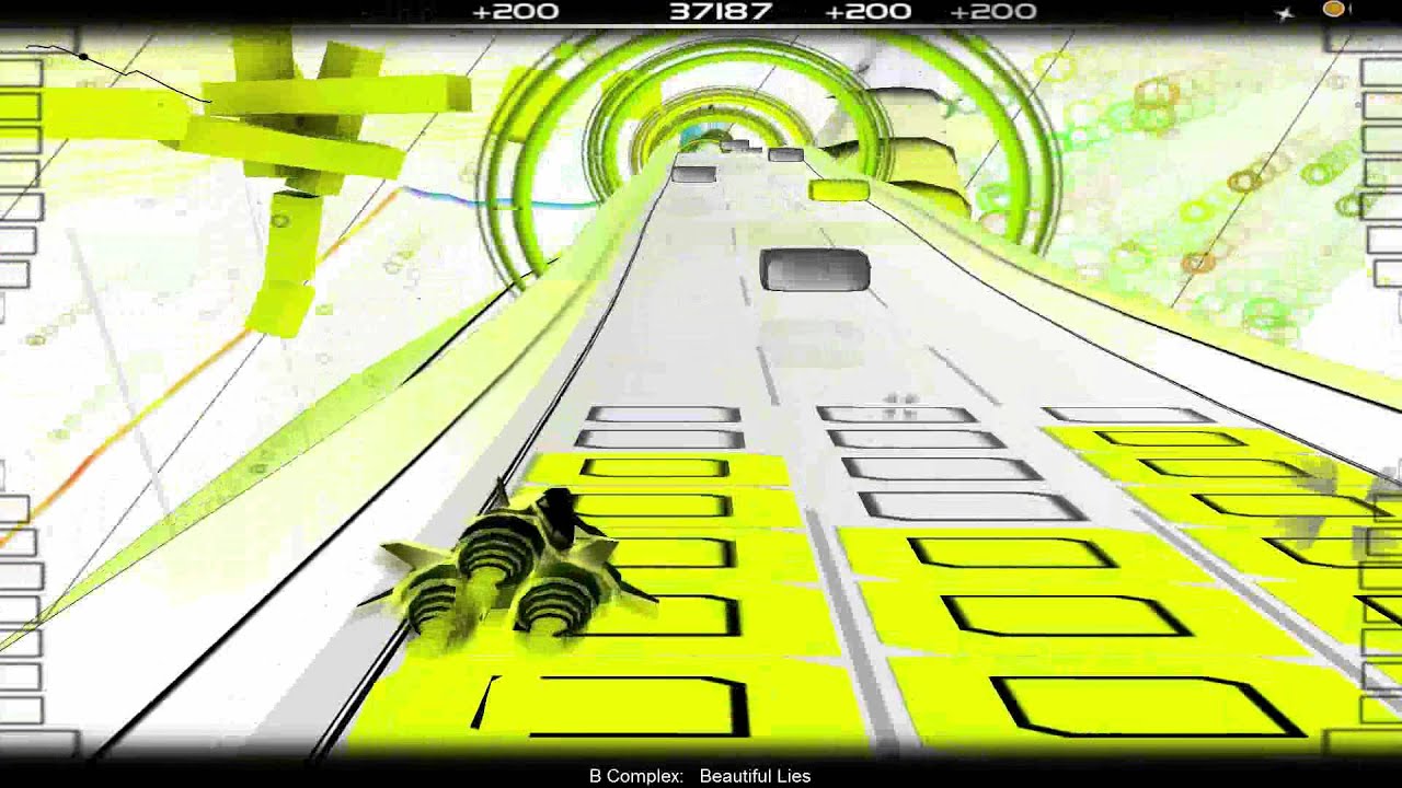 (HD) Audiosurf - B Complex - Beautiful Lies (Difficulty - Ninja [Hard] & Ironmode )