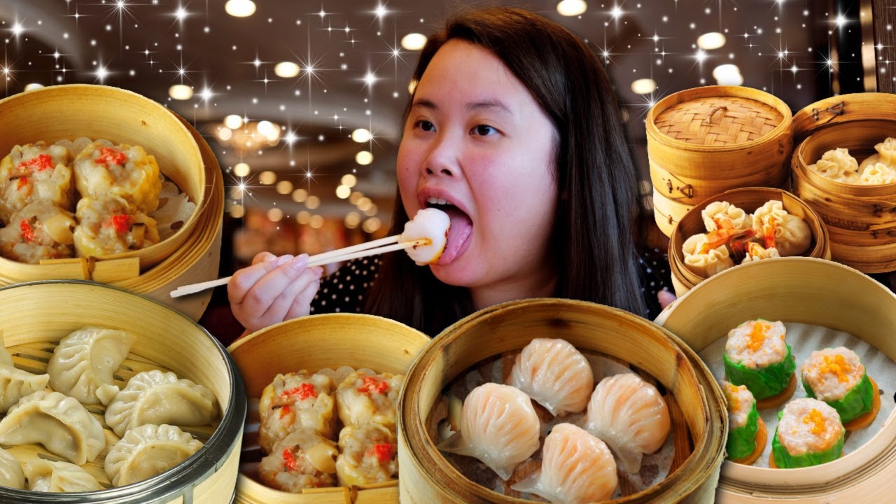 DIM SUM MUKBANG 먹방 SIU MAI (SHUMAI) + HAR GOW + FRIED SHRIMP BALLS + FRIED SEAWEED ROLLS EATING SHOW