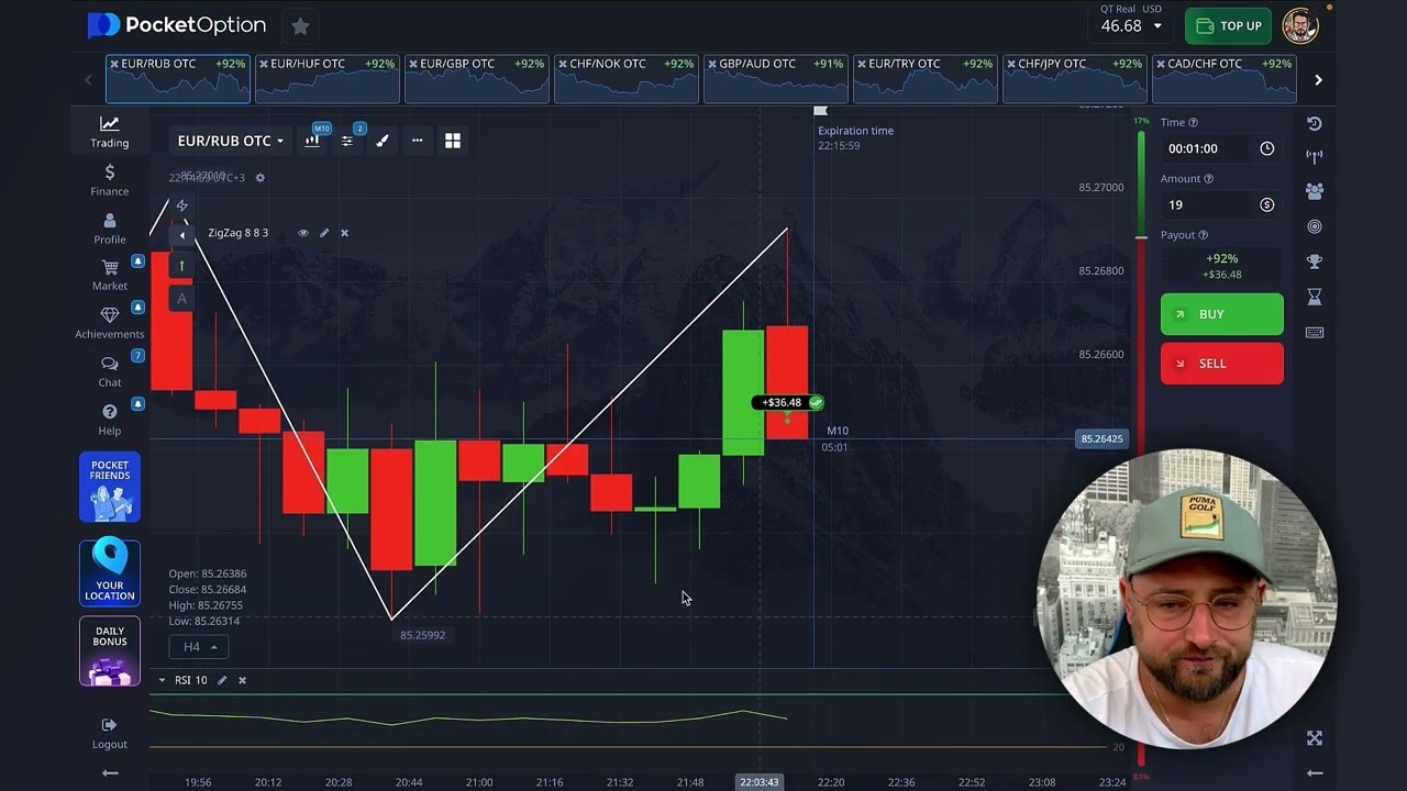 Small Deposit Strategy &ndash; Boosting $20 Account with Parabolic SAR & RSI on Pocket Option