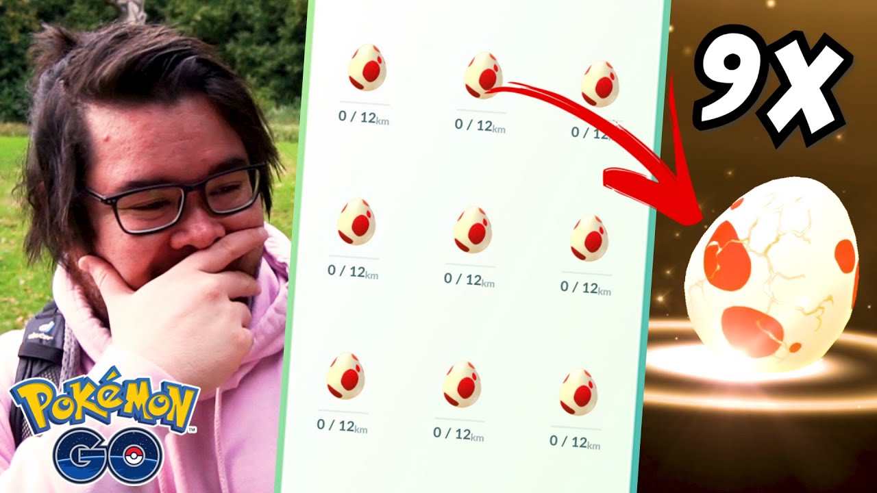 *NEW* Pok&eacute;mon GO EGGS! SPECIAL 9x 12KM Egg Hatch!