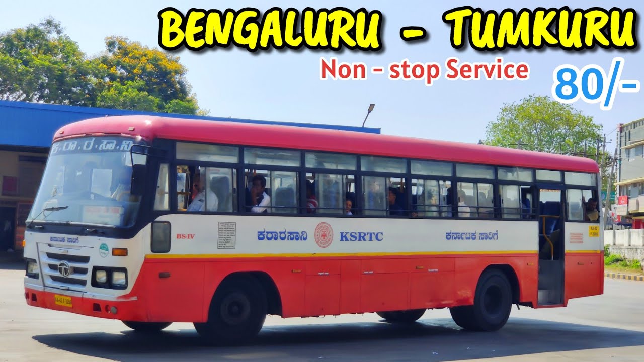 KSRTC BENGALURU - TUMKURU (Non-stop) Cabin Ride #bus #ksrtc #volvo #driving #viral
