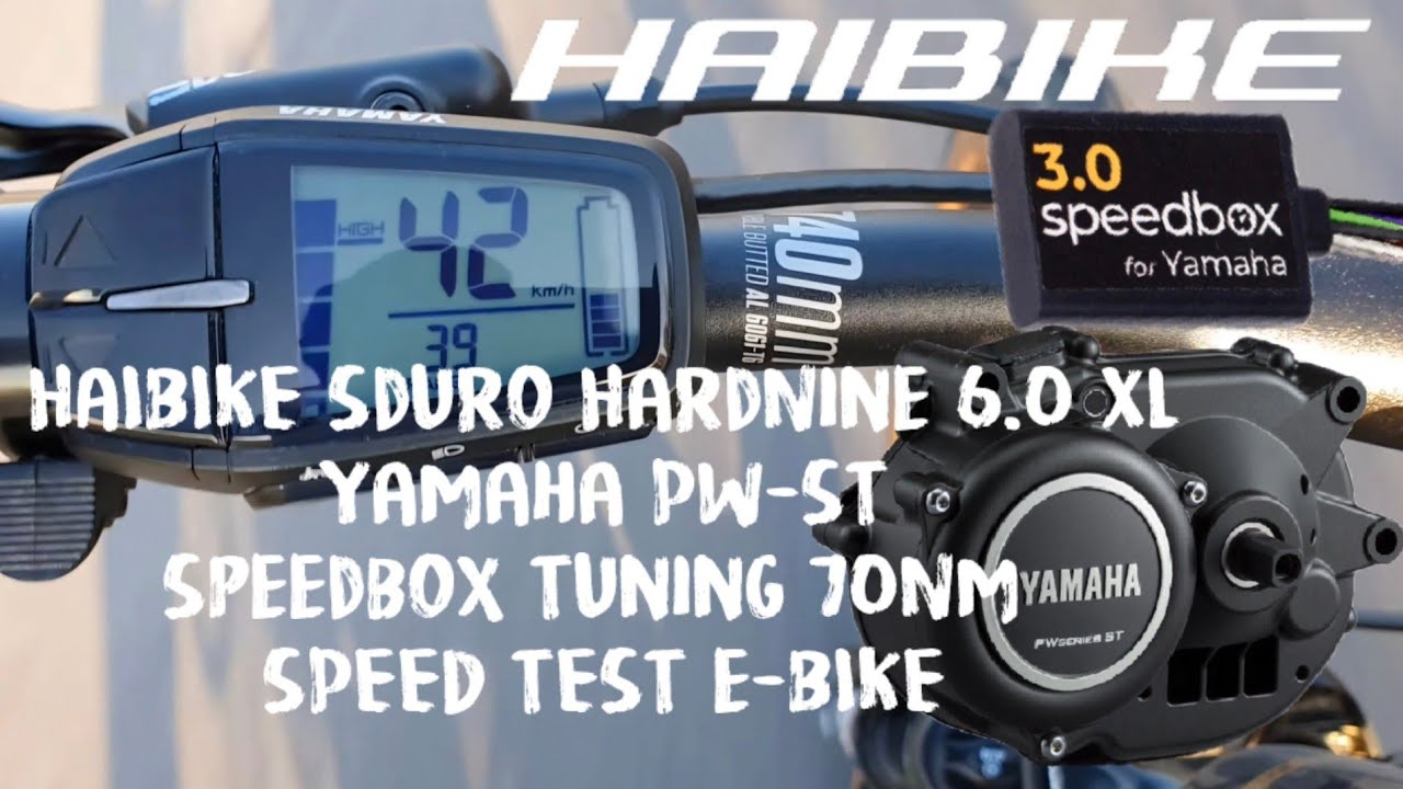Speedbox Tuning SPEED TEST e-BIKE HAIBIKE Sduro HardNine 6.0 XL 2020 Yamaha PW-ST 70Nm