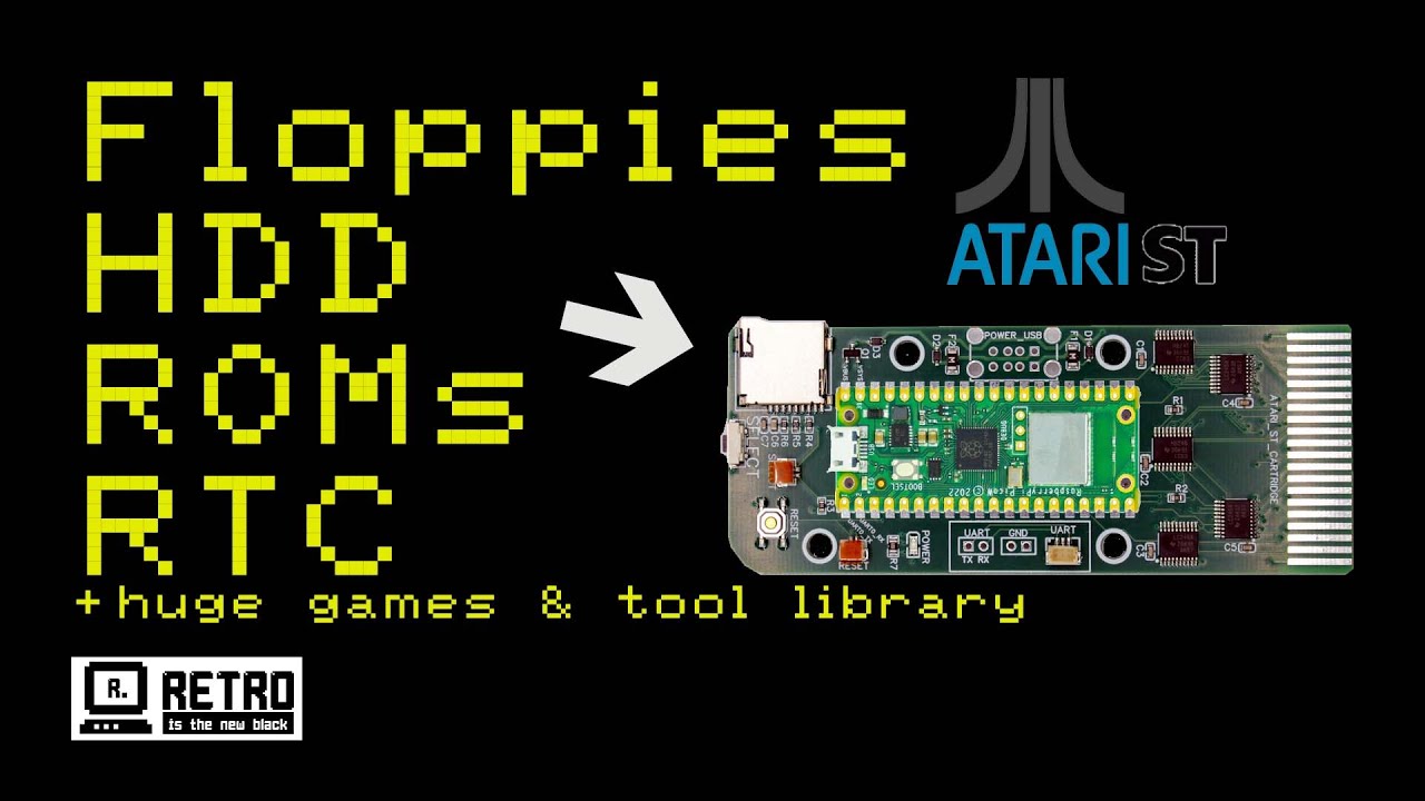 The only ATARI ST cartridge you will ever need! The SidecarTridge #pcbway #atarist #atari #sitecart
