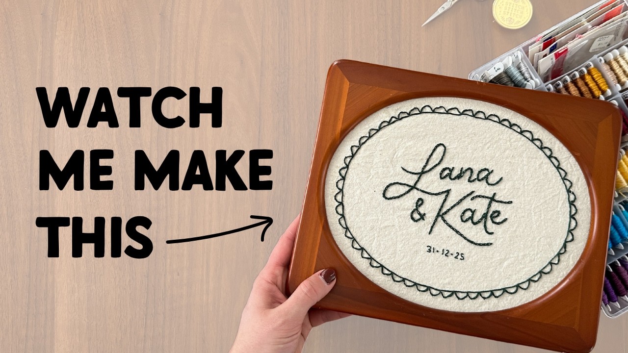 I try embroidery for the first time!